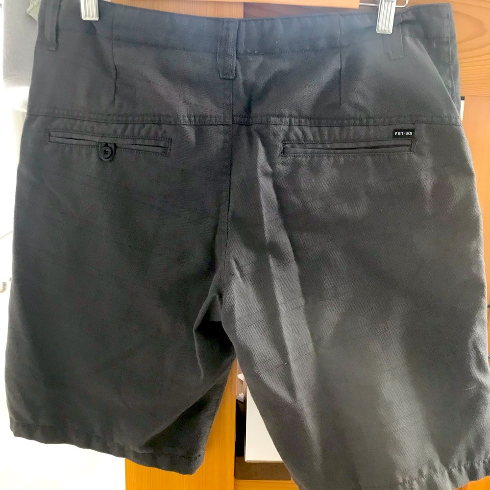 Men’s dark grey dress shorts